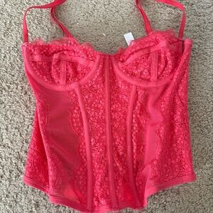 Pink Lace Corset